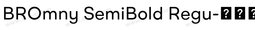 BROmny SemiBold Regu字体转换